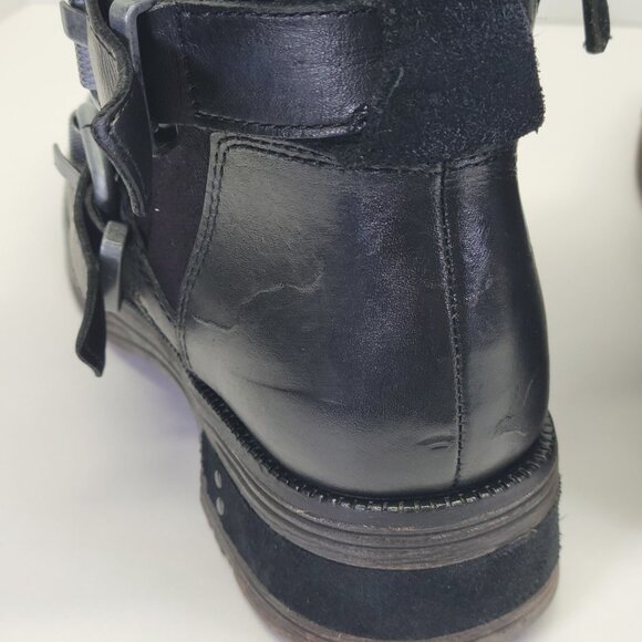 Cat Caterpillar Black P308999 Kearny Leather Ankle Boots Size 7 USA - Picture 9 of 11